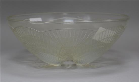 A Lalique Coquilles bowl diameter 24cm